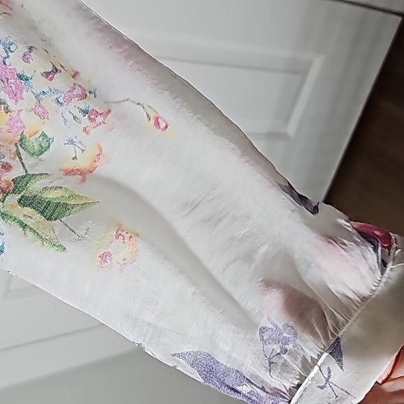 Cyrena blouse size medium Floral print with open shoulders Baby doll Cottagecore - Picture 5 of 10